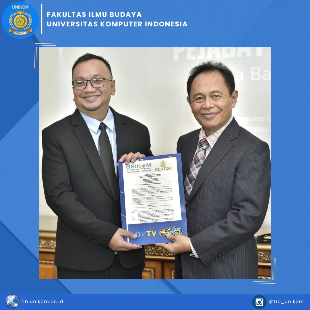 Penyerahan SK Pejabat Struktural UNIKOM - Masa Bakti 2024-2026
